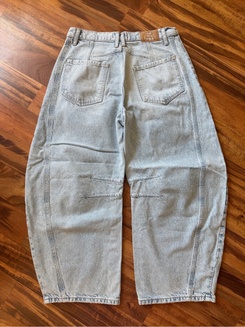 Free People We The Free Good Luck Mid-Rise Barrel Jeans - Picture 7 of 7